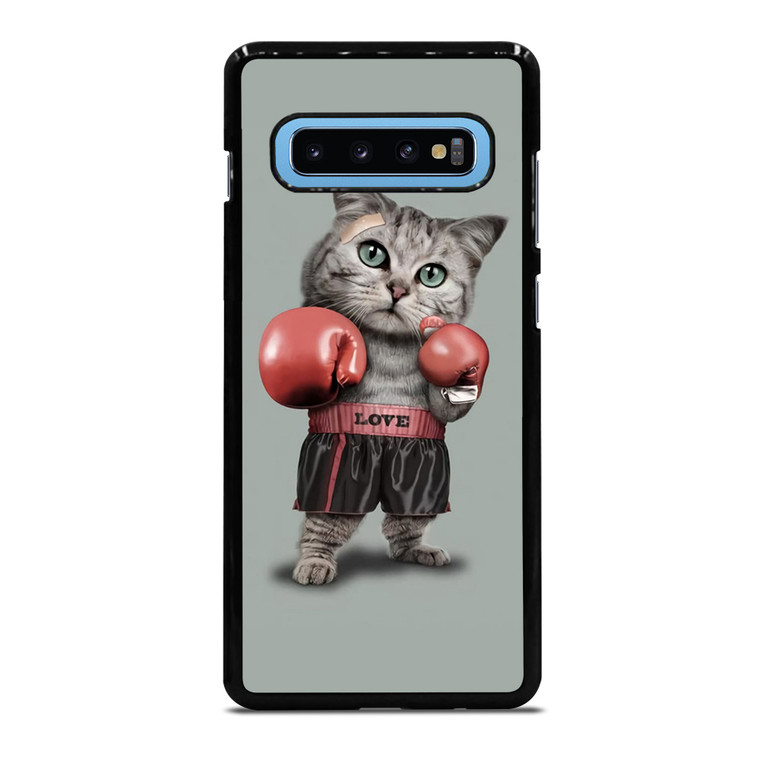 Cute Cat Boxing Samsung Galaxy S10 Plus Case Cover