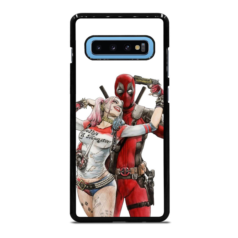 Iconic Deadpool & Harley Quinn Samsung Galaxy S10 Plus Case Cover