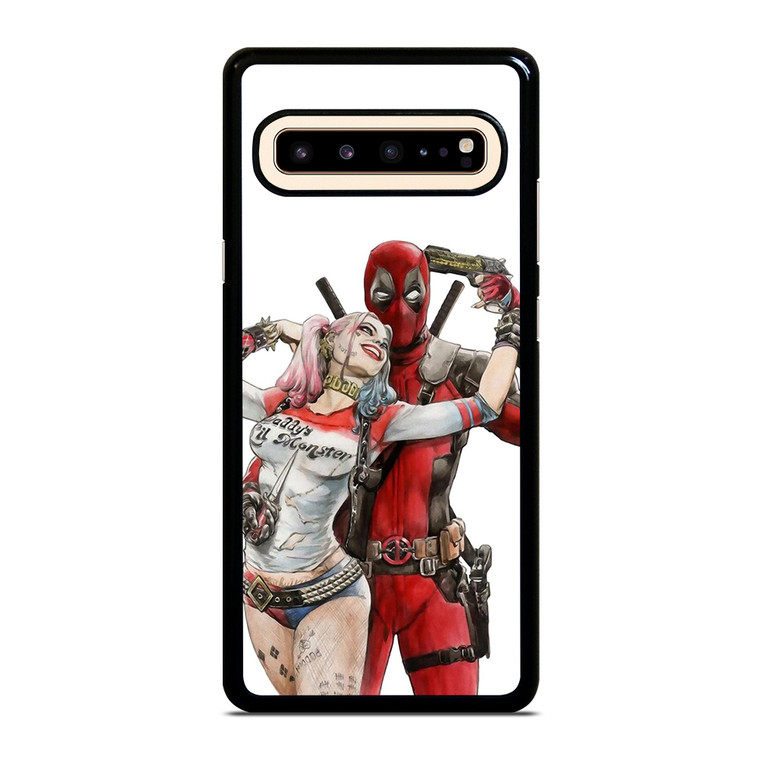 Iconic Deadpool & Harley Quinn Samsung Galaxy S10 5G Case Cover