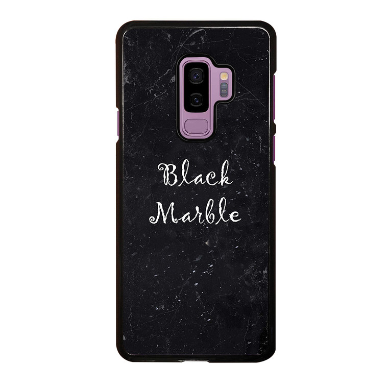 BLACK MARBLE Samsung Galaxy S9 Plus Case Cover