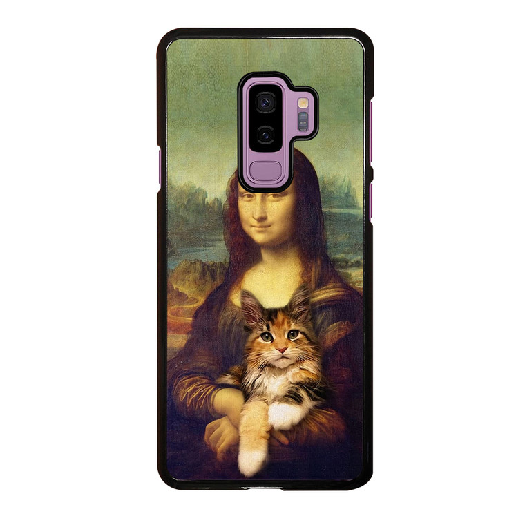 Cat And Monalisa Samsung Galaxy S9 Plus Case Cover