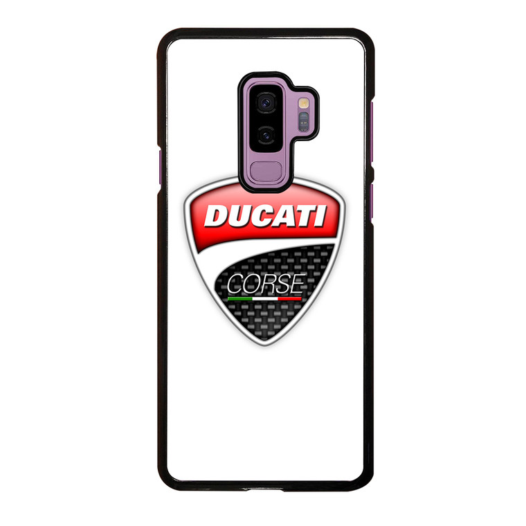 DUCATI LOGO WHITE Samsung Galaxy S9 Plus Case Cover