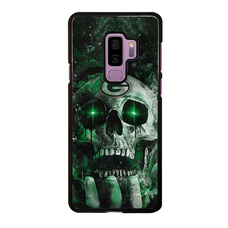 Green Bay Skull On Hand Samsung Galaxy S9 Plus Case Cover