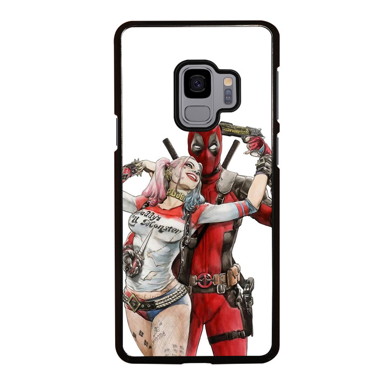 Iconic Deadpool & Harley Quinn Samsung Galaxy S9 Case Cover