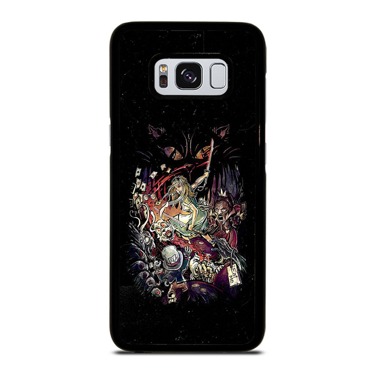 Black Zombie Alice In Wonderland Samsung Galaxy S8 Case Cover