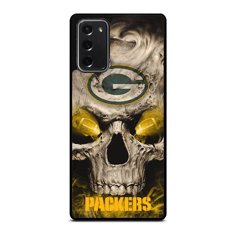 Green Bay Packers Skull Samsung Galaxy Note 20 5G Case Cover