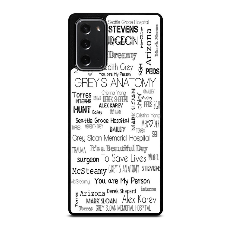 GREY'S ANATOMY STORY Samsung Galaxy Note 20 5G Case Cover