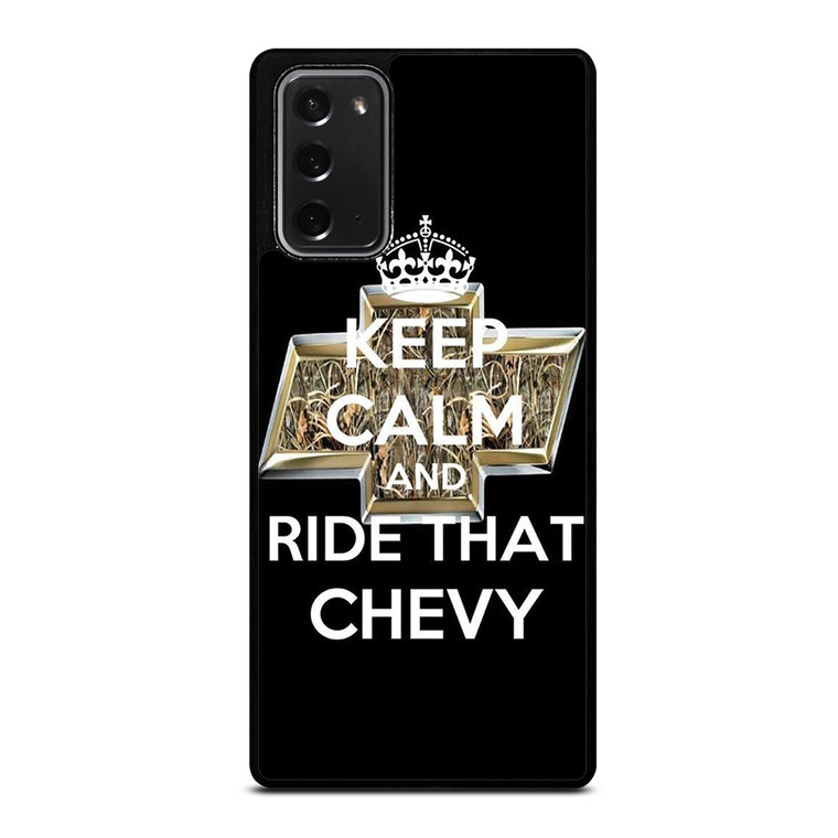 KEEP CALM AND RIDE THAT CHEVY Samsung Galaxy Note 20 5G Case Cover