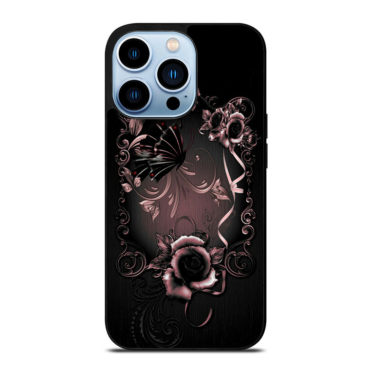Gothic Rose Flower iPhone 13 Pro Max Case Cover