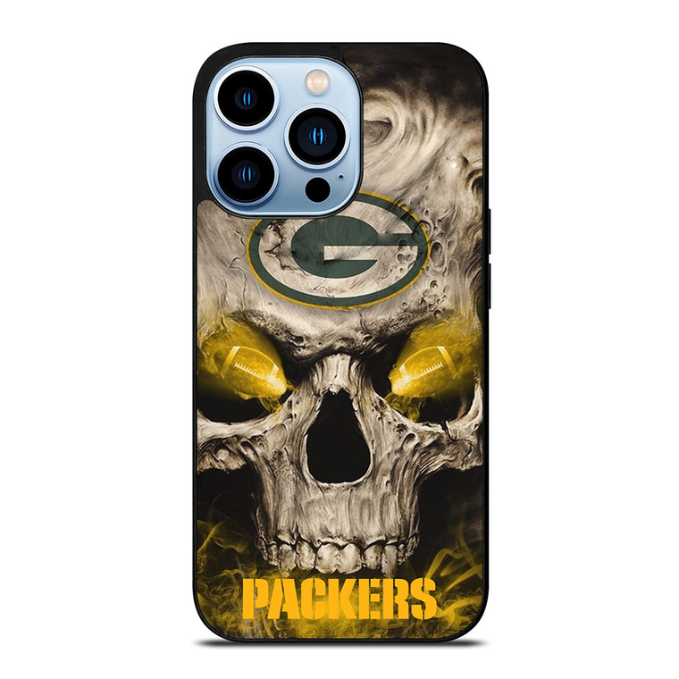 Green Bay Packers Skull iPhone 13 Pro Max Case Cover
