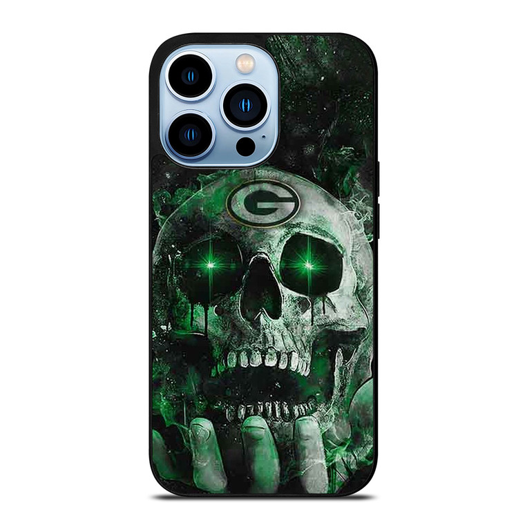 Green Bay Skull On Hand iPhone 13 Pro Max Case Cover