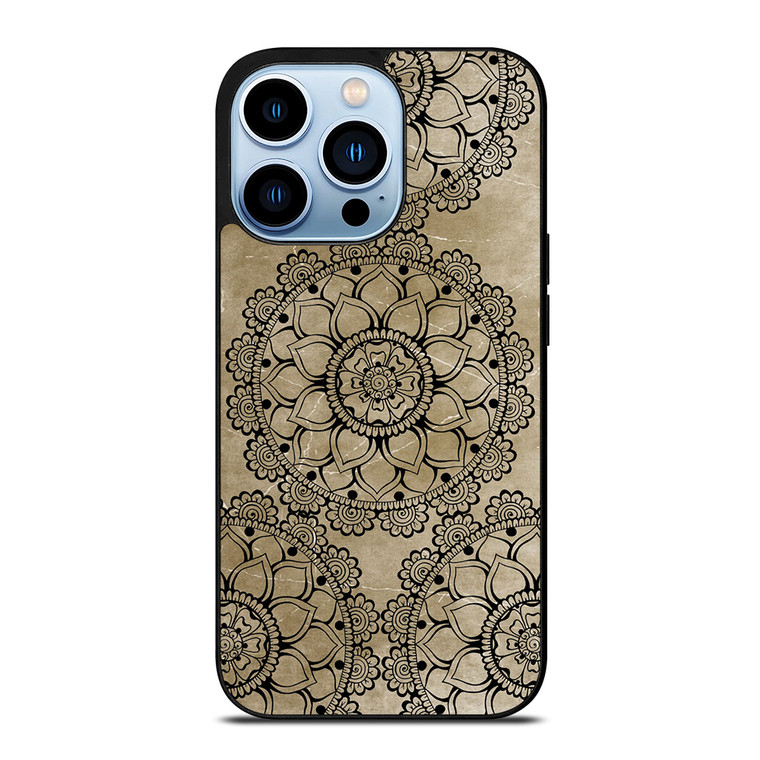 HENNA MANDALA DESIGN iPhone 13 Pro Max Case Cover