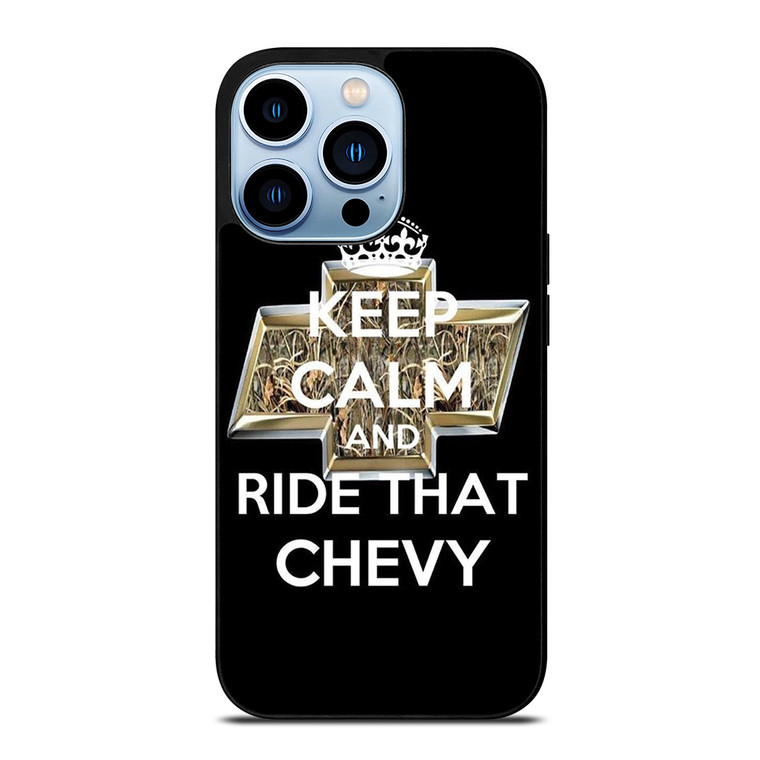 KEEP CALM AND RIDE THAT CHEVY iPhone 13 Pro Max Case Cover