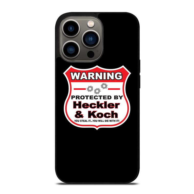 HECKLER & KOCH WARNING iPhone 13 Pro Case Cover