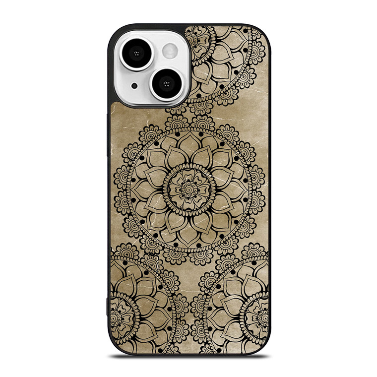 HENNA MANDALA DESIGN iPhone 13 Mini Case Cover