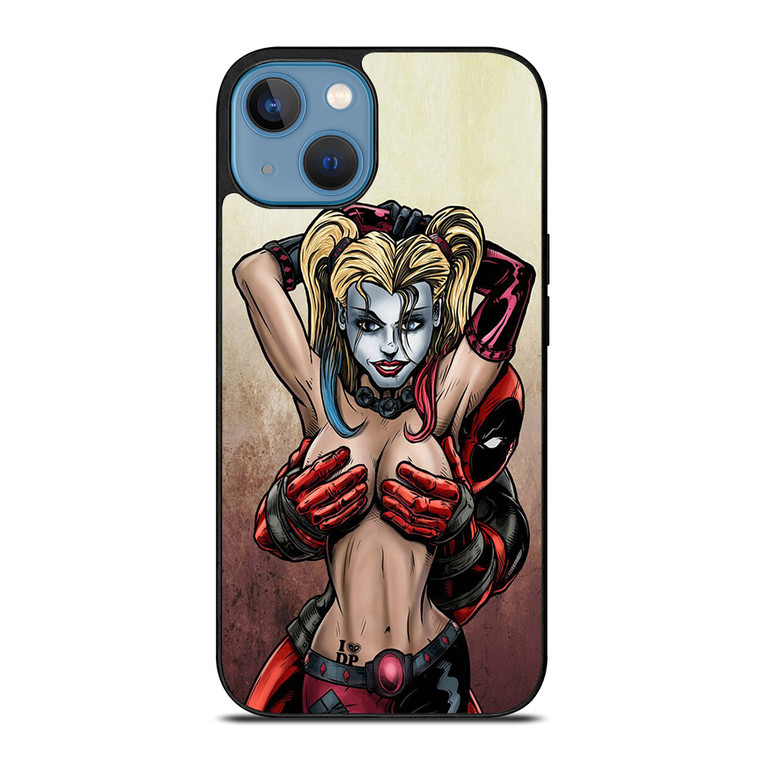 Deadpool & Harley Quinn iPhone 13 Case Cover
