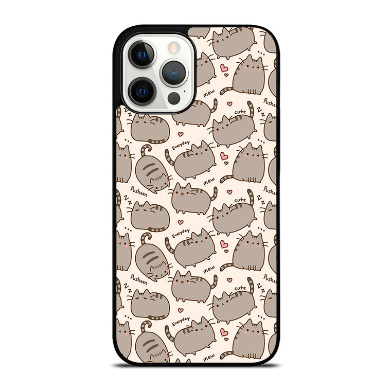 Cute Pusheen Cat Cartoon Collage iPhone 12 Pro Max Case Cover