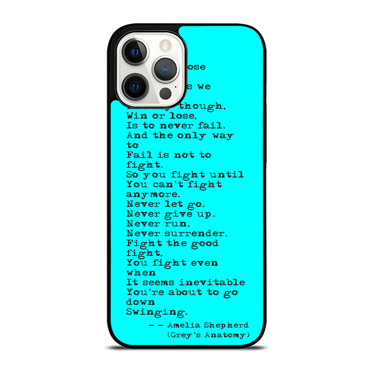 GREY'S ANATOMY QUOTES iPhone 12 Pro Max Case Cover