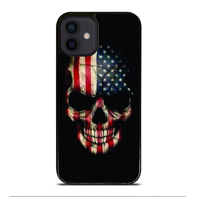 AMERICAN FLAG SKUL iPhone 12 Mini Case Cover AMERICAN FLAG SKUL iPhone 12 Mini Case Cover
