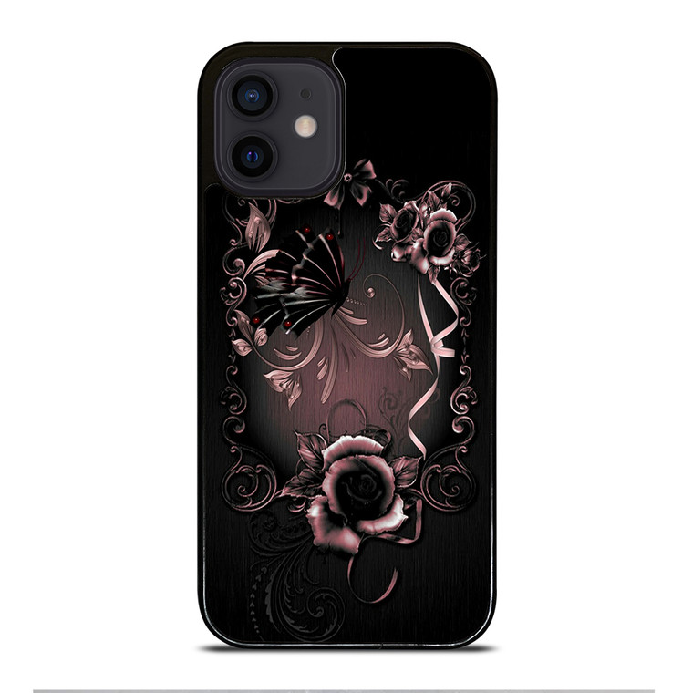 Gothic Rose Flower iPhone 12 Mini Case Cover