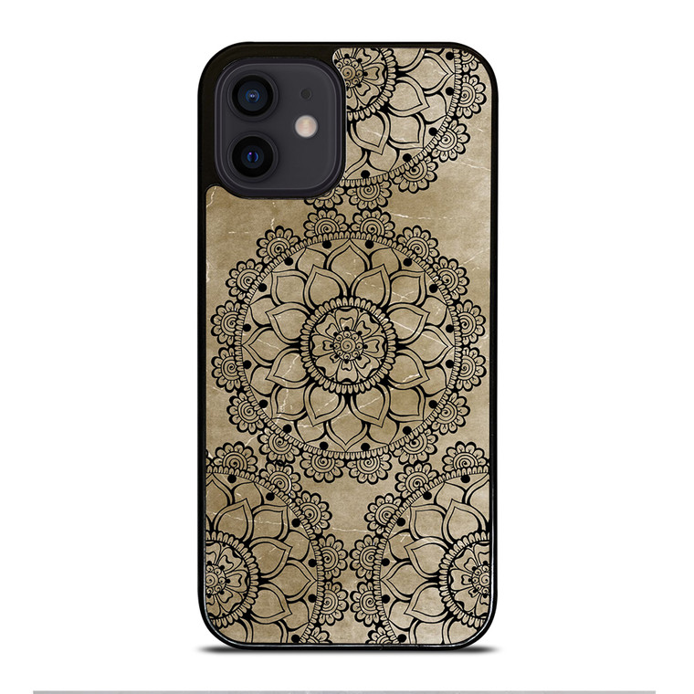 HENNA MANDALA DESIGN iPhone 12 Mini Case Cover