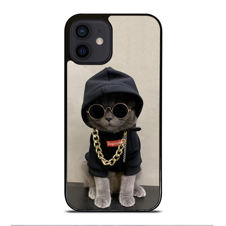 Hype Beast Cat iPhone 12 Mini Case Cover