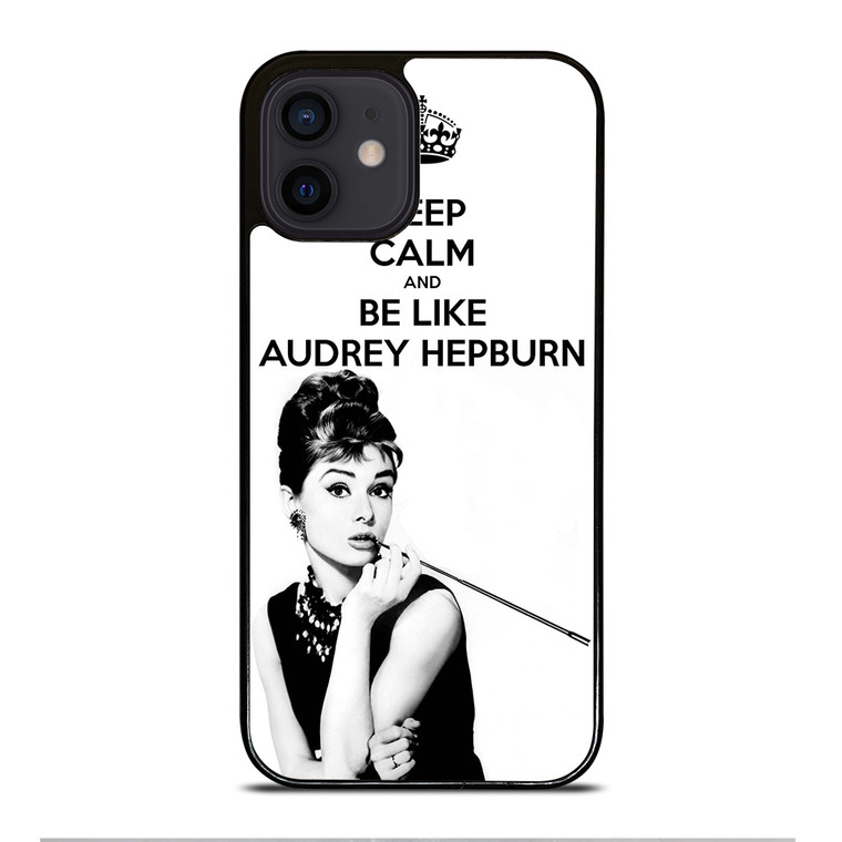 KEEP CALM AUDREY HEPBURN iPhone 12 Mini Case Cover