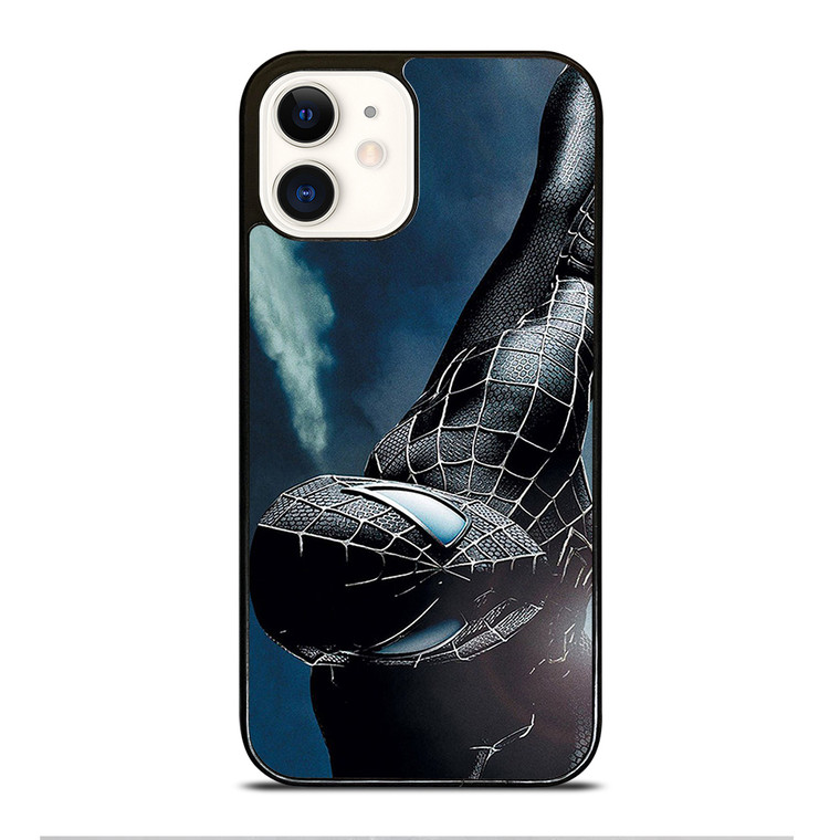 BLACK SPIDERMAN iPhone 12 Case Cover