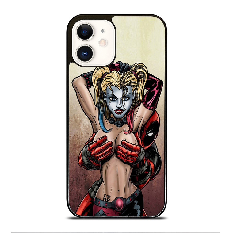 Deadpool & Harley Quinn iPhone 12 Case Cover