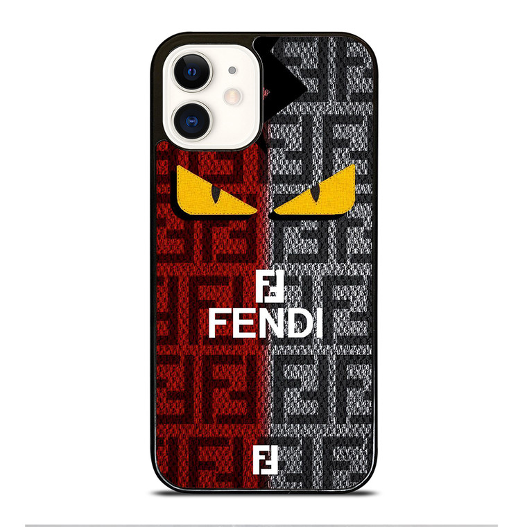 FENDI ROMA EYES LOGO iPhone 12 Case Cover