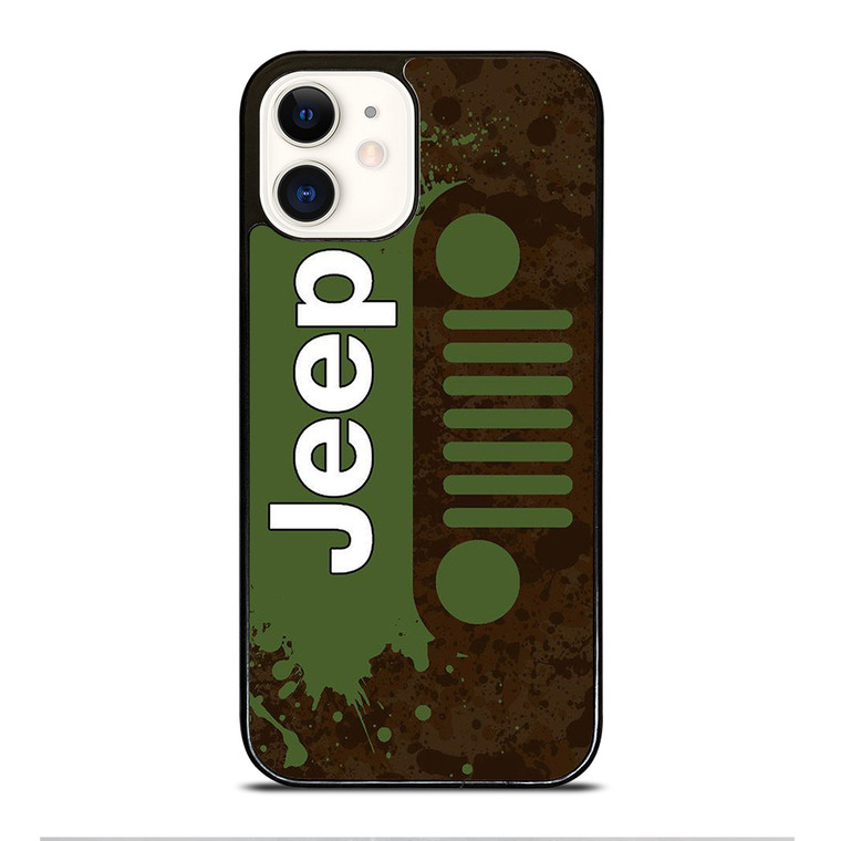 GREEN JEEP WRANGLER iPhone 12 Case Cover