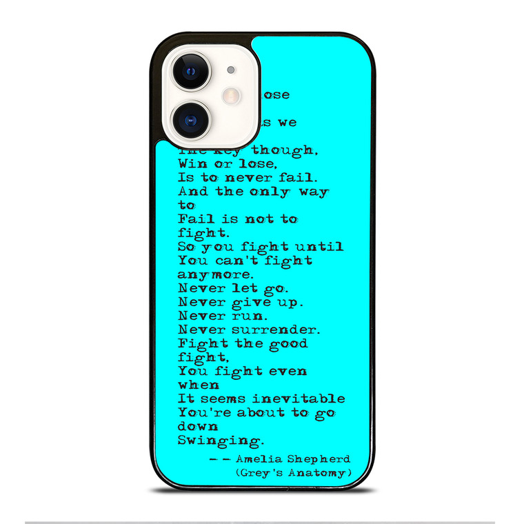 GREY'S ANATOMY QUOTES iPhone 12 Case Cover