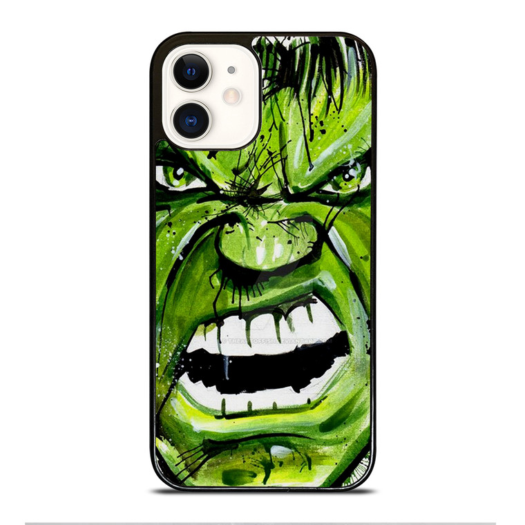 Hulk Comic Face iPhone 12 Case Cover