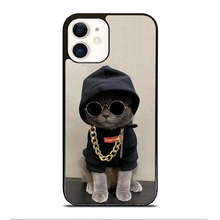 Hype Beast Cat iPhone 12 Case Cover