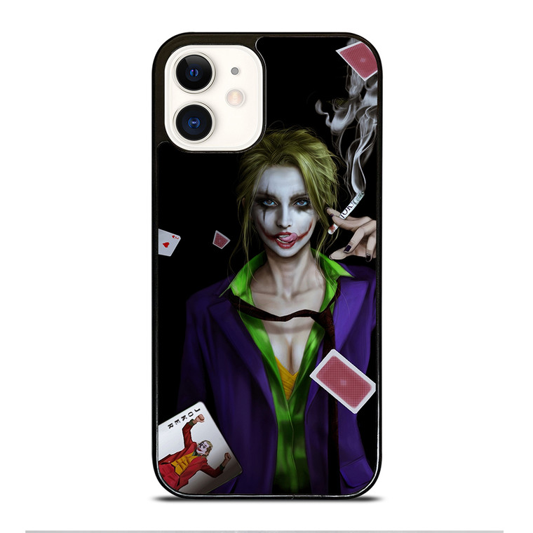Joker Girl Smoking iPhone 12 Case Cover