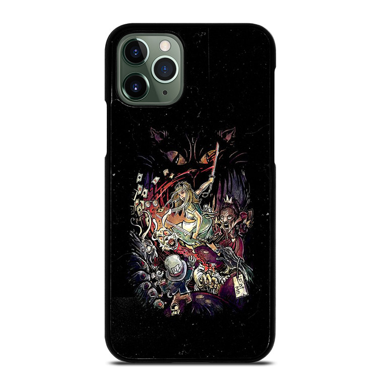 Black Zombie Alice In Wonderland iPhone 11 Pro Max Case Cover