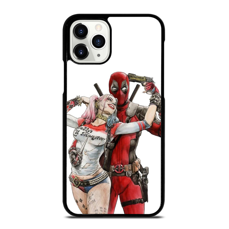 Iconic Deadpool & Harley Quinn iPhone 11 Pro Case Cover