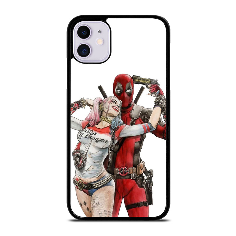 Iconic Deadpool & Harley Quinn iPhone 11 Case Cover
