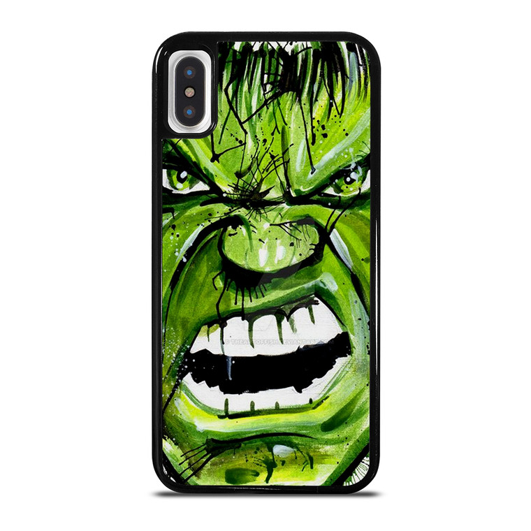 Hulk Comic Face iPhone X / XS Case Cover