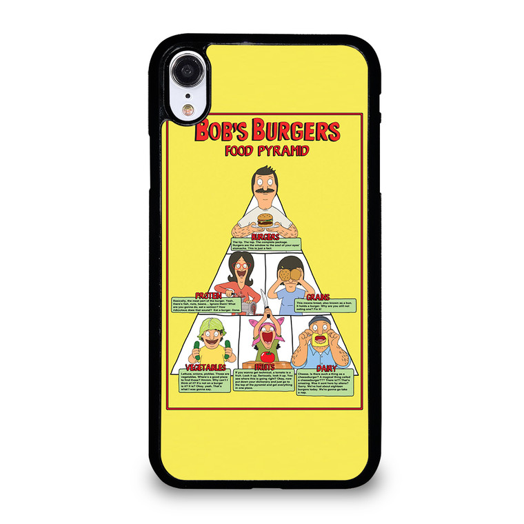 BOB'S BURGERS FOOD PYRAMID iPhone XR Case Cover BOB'S BURGERS FOOD PYRAMID iPhone XR Case Cover