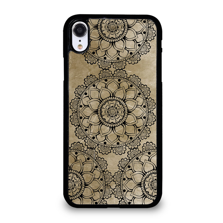 HENNA MANDALA DESIGN iPhone XR Case Cover