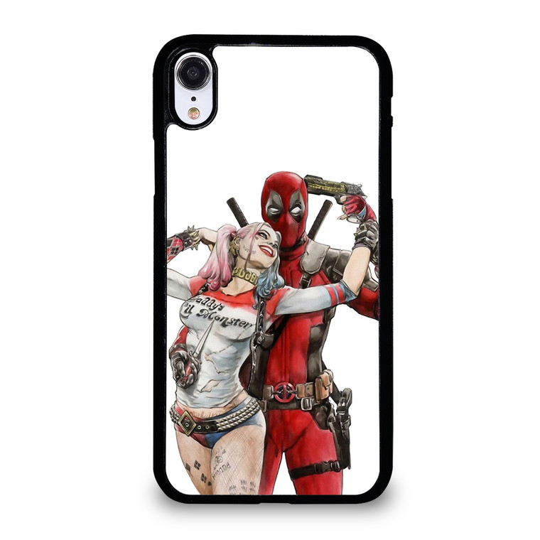 Iconic Deadpool & Harley Quinn iPhone XR Case Cover