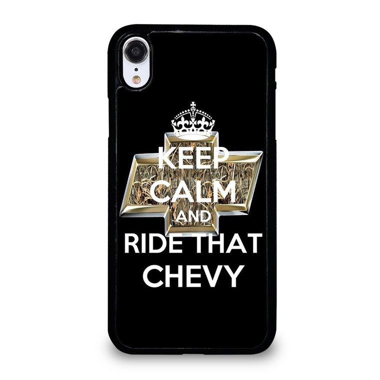 KEEP CALM AND RIDE THAT CHEVY iPhone XR Case Cover