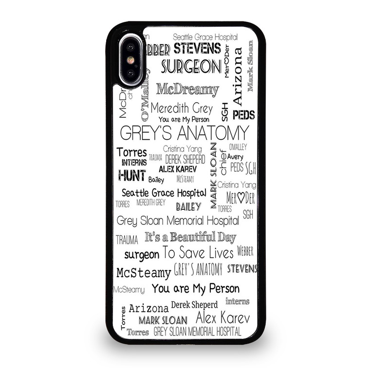 GREY'S ANATOMY STORY iPhone XS Max Case Cover