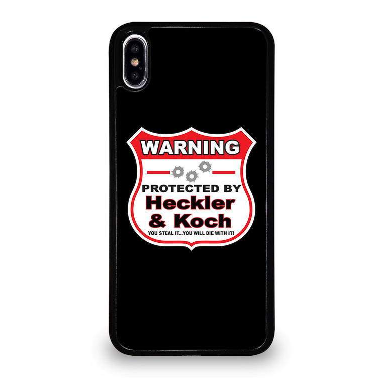HECKLER & KOCH WARNING iPhone XS Max Case Cover