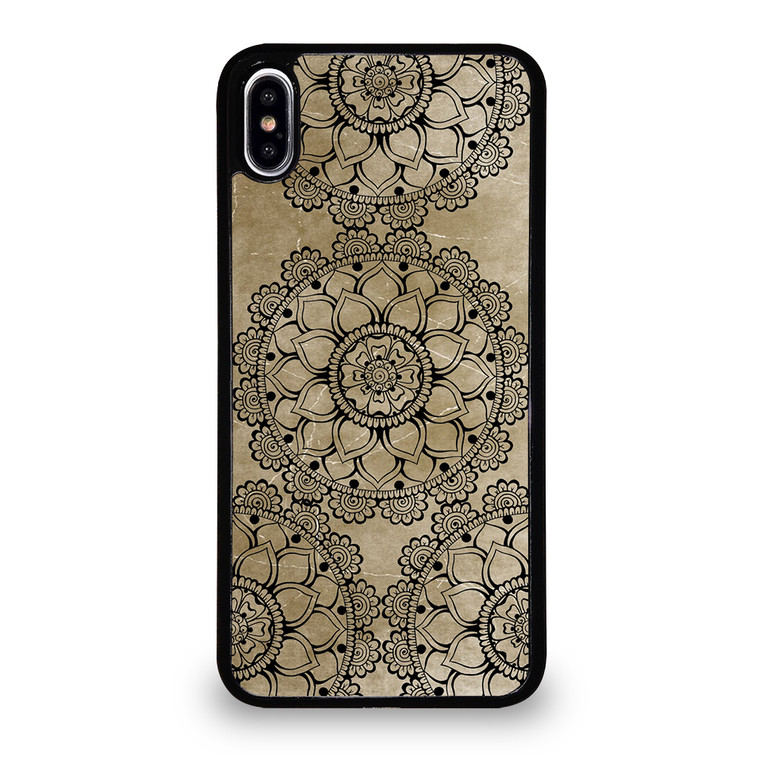 HENNA MANDALA DESIGN iPhone XS Max Case Cover