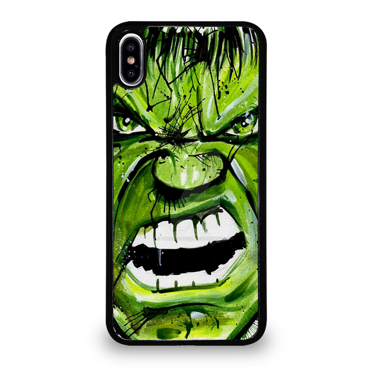 Hulk Comic Face iPhone XS Max Case Cover