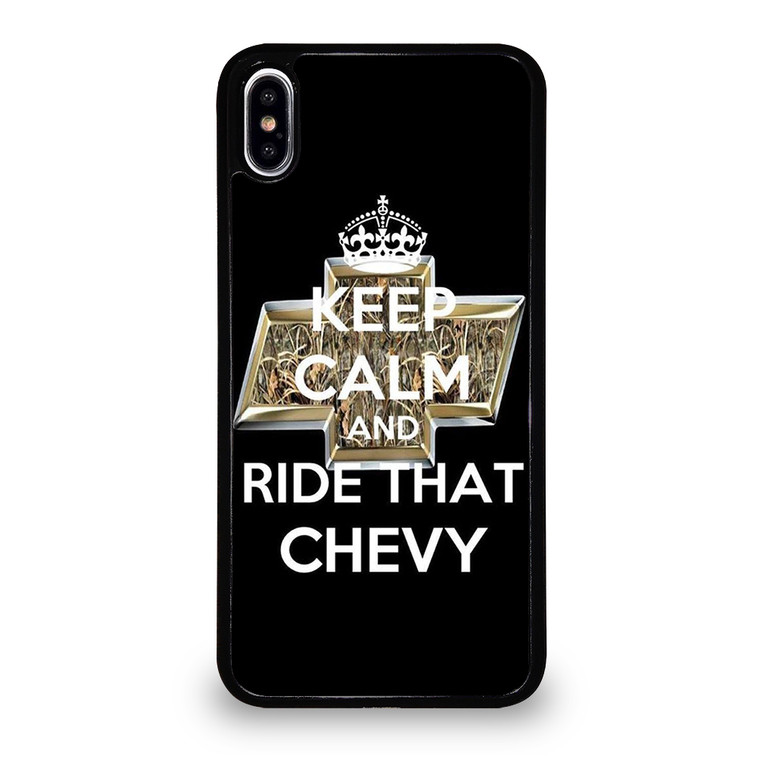 KEEP CALM AND RIDE THAT CHEVY iPhone XS Max Case Cover