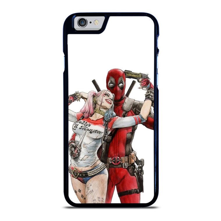 Iconic Deadpool & Harley Quinn iPhone 6 / 6S Case Cover