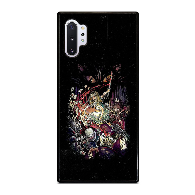 Black Zombie Alice In Wonderland Samsung Galaxy Note 10 Plus Case Cover